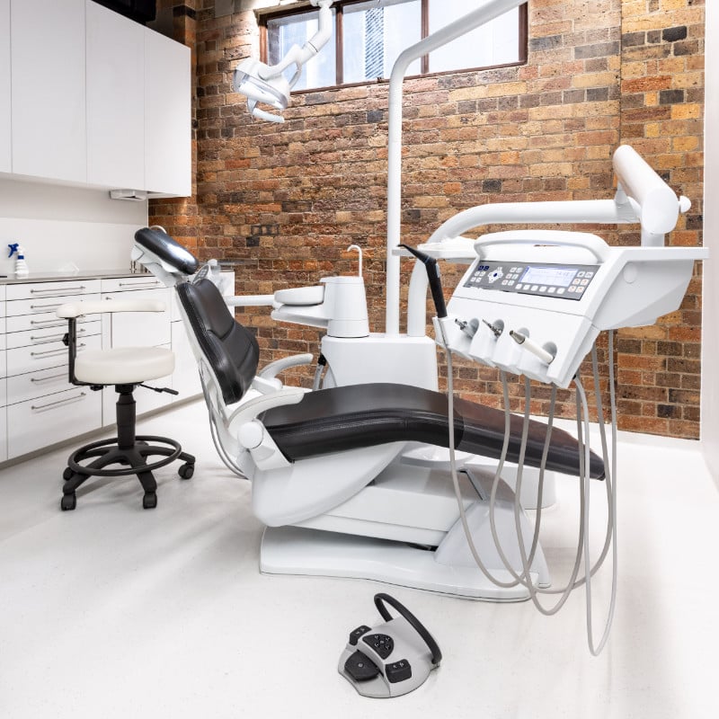 Rotondo Clinic dentist chair in clinic room